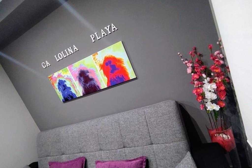 Ca Lolina Playa Apartment Gijon Bagian luar foto